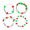 Religious Christmas Beaded Bracelets - 12 Pc. Image 1