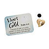 Religious Heart of Gold Pins with Card for 12 Image 1