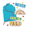 Religious Kindness Never Fails Sign Craft Kit - Makes 12 Image 1