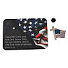 Religious Memorial Day Flag Pins with Card for 36 Image 1