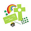 Religious St. Patrick&#8217;s Day Stand-Up Cross Craft Kit - Makes 12 Image 1