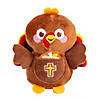 Religious Stuffed Thankful for Turkeys with Card - 12 Pc. Image 1