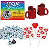 Religious Valentine&#8217;s Day Filled Reusable Mug Kit for 12 Image 1