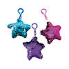 Reversible Sequin Star Keychains - 12 Pc. Image 1