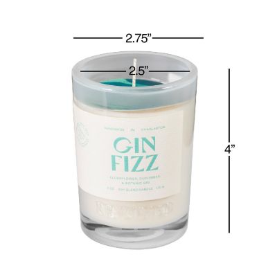 Rewined Cocktail Collection Handmade Gin Fizz Candle, 6oz Image 2