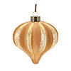 Ribbed Glass Onion Ornament (Set Of 12) 3.25"H, 4.5"H Glass Image 2