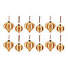 Ribbed Glass Onion Ornament (Set Of 12) 3.25"H, 4.5"H Glass Image 4