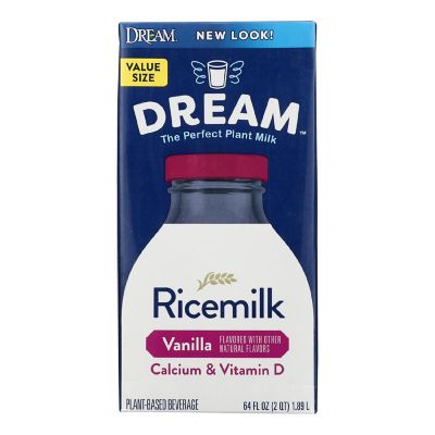 Rice Dream Original Rice Drink - Enriched Vanilla - Case of 8 - 64 Fl oz. Image 1