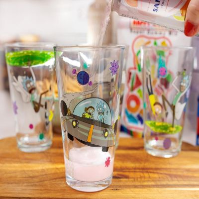 Rick and Morty 16-Ounce Pint Glasses  Set of 4 Image 3