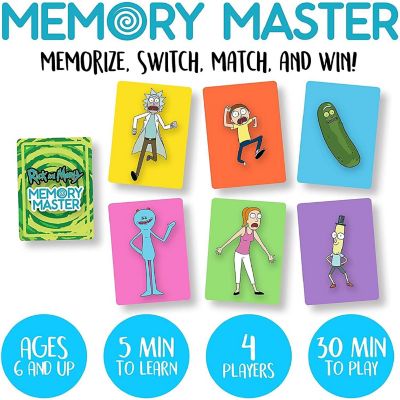 Rick and Morty Memory Master Game  4 Players Image 1