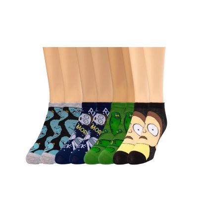 Rick and Morty Novelty Low-Cut Unisex Ankle Socks  5 Pairs Image 1