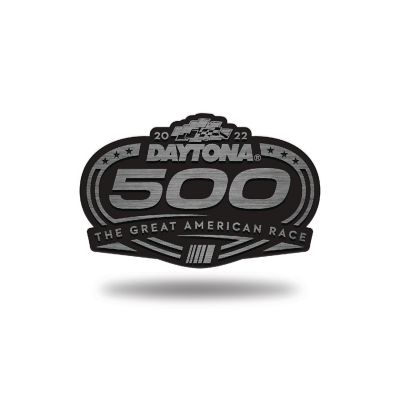 Rico Industries NASCAR Racing Logo 2022 Daytona 500 Antique Nickel Auto Emblem for Car/Truck/SUV Image 1