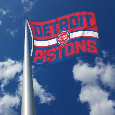 Rico Industries NBA Basketball Detroit Pistons Bold 3' x 5' Banner Flag Single Sided - Indoor or Outdoor - Home D&#233;cor Image 2