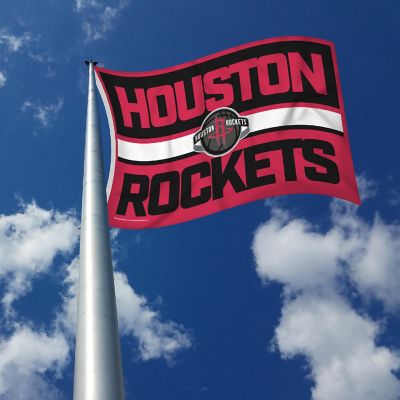 Rico Industries NBA Basketball Houston Rockets Bold 3' x 5' Banner Flag Single Sided - Indoor or Outdoor - Home D&#233;cor Image 2