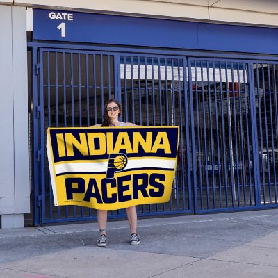 Rico Industries NBA Basketball Indiana Pacers Bold 3' x 5' Banner Flag Single Sided - Indoor or Outdoor - Home D&#233;cor Image 3