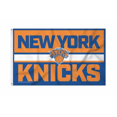 Rico Industries NBA Basketball New York Knicks Bold 3' x 5' Banner Flag Single Sided - Indoor or Outdoor - Home D&#233;cor Image 1