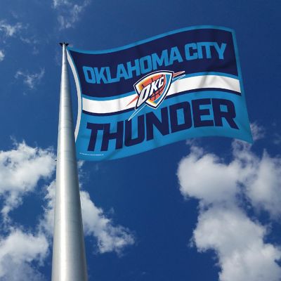 Rico Industries NBA Basketball Oklahoma City Thunder Bold 3' x 5' Banner Flag Single Sided - Indoor or Outdoor - Home D&#233;cor Image 2