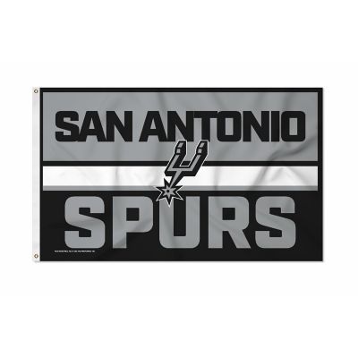 Rico Industries NBA Basketball San Antonio Spurs Bold 3' x 5' Banner Flag Single Sided - Indoor or Outdoor - Home D&#233;cor Image 1