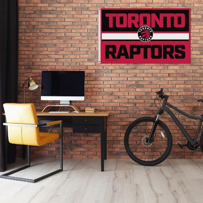 Rico Industries NBA Basketball Toronto Raptors Bold 3' x 5' Banner Flag Single Sided - Indoor or Outdoor - Home D&#233;cor Image 1