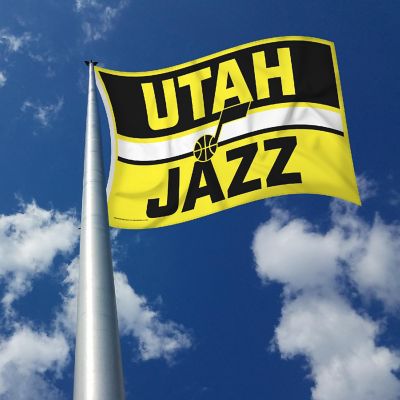 Rico Industries NBA Basketball Utah Jazz Bold 3' x 5' Banner Flag Single Sided - Indoor or Outdoor - Home D&#233;cor Image 2