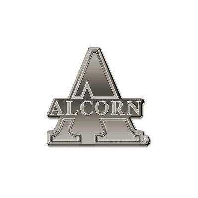 Rico Industries NCAA  Alcorn State Braves Standard Antique Nickel Auto Emblem for Car/Truck/SUV Image 1