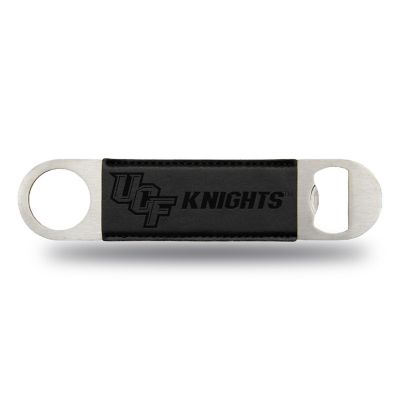 Rico Industries NCAA  Central Florida Knights - UCF UCF Black Faux Leather Laser Engraved Bar Blade - Great Beverage Accessory for Game Day Image 1