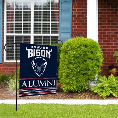 Rico Industries NCAA  Howard Bison Alumni 13" x 18" Double Sided Garden Flag Image 1