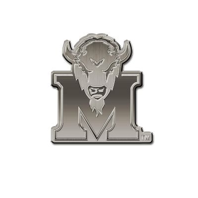 Rico Industries NCAA  Marshall Thundering Herd Standard Antique Nickel Auto Emblem for Car/Truck/SUV Image 1