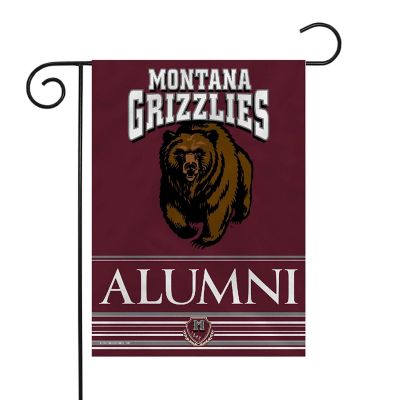 Rico Industries NCAA  Montana Grizzlies Alumni 13" x 18" Double Sided Garden Flag Image 1
