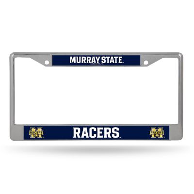 Rico Industries NCAA  Murray State Racers  12" x 6" Chrome Frame With Decal Inserts - Car/Truck/SUV Automobile Accessory Image 1