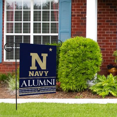 Rico Industries NCAA  Naval Academy Midshipmen Alumni 13" x 18" Double Sided Garden Flag Image 1