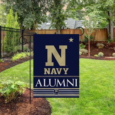 Rico Industries NCAA  Naval Academy Midshipmen Alumni 13" x 18" Double Sided Garden Flag Image 2