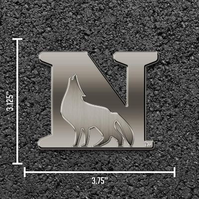 Rico Industries NCAA Newberry   Wolves Antique Nickel Auto Emblem for Car/Truck/SUV Image 3