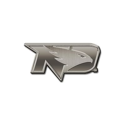 Rico Industries NCAA  North Dakota Fighting Hawks Standard Antique Nickel Auto Emblem for Car/Truck/SUV Image 1