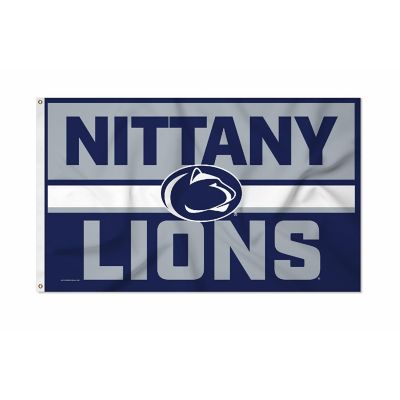 Rico Industries NCAA  Penn State Nittany Lions - PSU Bold 3' x 5' Banner Flag Single Sided - Indoor or Outdoor - Home D&#195;&#169;cor Image 1