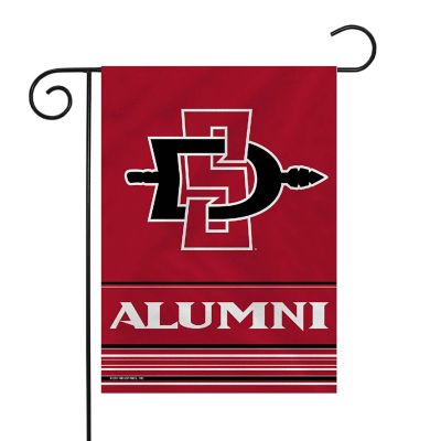 Rico Industries NCAA  San Diego State Aztecs - SDSU Alumni 13" x 18" Double Sided Garden Flag Image 1
