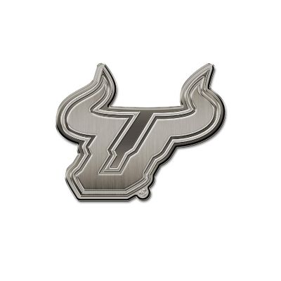 Rico Industries NCAA  South Florida Bulls - USF Standard Antique Nickel Auto Emblem for Car/Truck/SUV Image 1