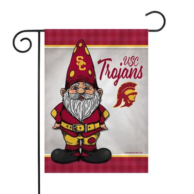 Rico Industries NCAA Southern California Trojans - USC Gnome Spring 13" x 18" Double Sided Garden Flag Image 1
