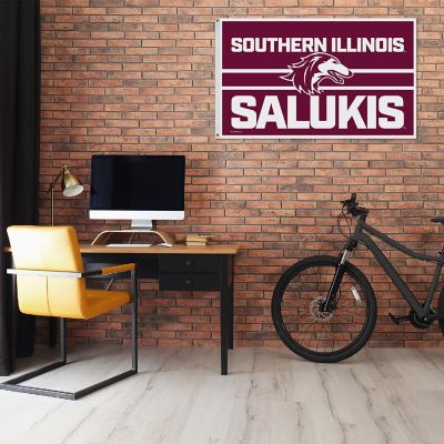 Rico Industries NCAA  Southern Illinois Salukis Bold 3' x 5' Banner Flag Single Sided - Indoor or Outdoor - Home D&#233;cor Image 1