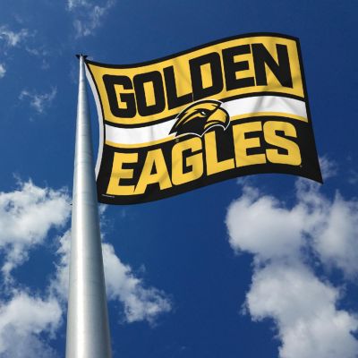 Rico Industries NCAA  Southern Mississippi Golden Eagles Bold 3' x 5' Banner Flag Single Sided - Indoor or Outdoor - Home D&#233;cor Image 2
