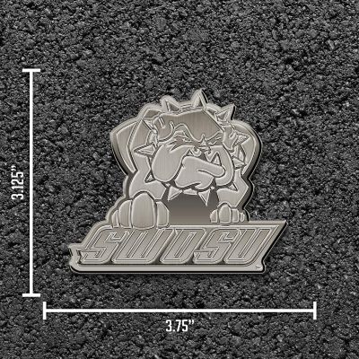 Rico Industries NCAA Southwestern Oklahoma State  Bulldogs Antique Nickel Auto Emblem for Car/Truck/SUV Image 3