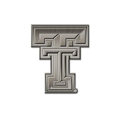 Rico Industries NCAA  Texas Tech Red Raiders TT Antique Nickel Auto Emblem for Car/Truck/SUV Image 1