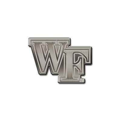 Rico Industries NCAA Wake Forest Demon Deacons Antique Nickel Auto Emblem for Car/Truck/SUV Image 1