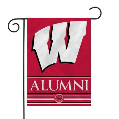 Rico Industries NCAA  Wisconsin Badgers Alumni 13" x 18" Double Sided Garden Flag Image 1