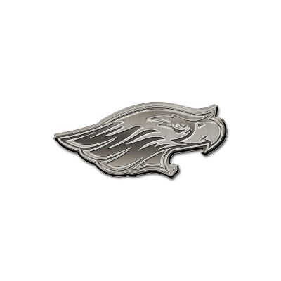 Rico Industries NCAA Wisconsin-Whitewater Warhawks Antique Nickel Auto Emblem for Car/Truck/SUV Image 1
