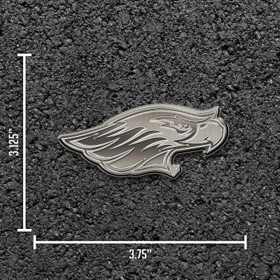 Rico Industries NCAA Wisconsin-Whitewater Warhawks Antique Nickel Auto Emblem for Car/Truck/SUV Image 3