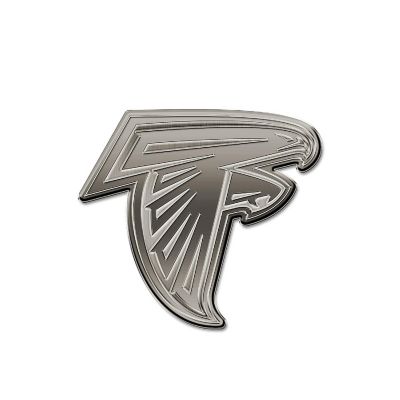 Rico Industries NFL Football Atlanta Falcons Standard Antique Nickel Auto Emblem for Car/Truck/SUV Image 1