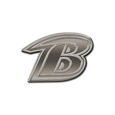 Rico Industries NFL Football Baltimore Ravens B Antique Nickel Auto Emblem for Car/Truck/SUV Image 1