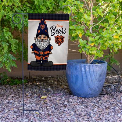 Rico Industries NFL Football Chicago Bears Gnome Spring 13" x 18" Double Sided Garden Flag Image 3