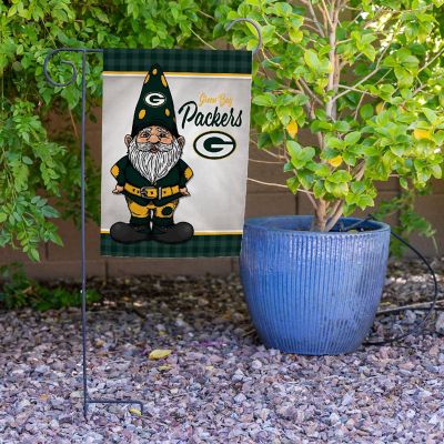Rico Industries NFL Football Green Bay Packers Gnome Spring 13" x 18" Double Sided Garden Flag Image 3